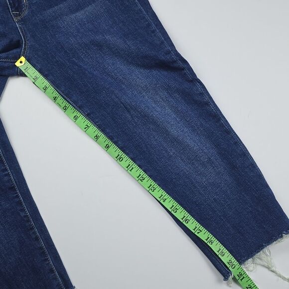 Hudson -1165 Natalie Midrise Slim Boyfriend Crop Jeans Altered hem Inseam 20" 27 - Picture 6 of 9